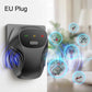 Ultrasonic pest repeller plug-in with EU plug, black unit with mode indicator lights