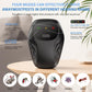 Ultrasonic pest repeller plug-in, black body with lit mode indicators and front button