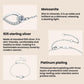 S925 Sterling Silver Infinite Loop Moissanite Bracelet, MSB039