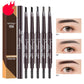 Dual-ended eyebrow pencil set with spoolie brush, swatches 01, 04, 05