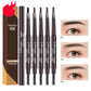 MYONLY dual-ended eyebrow pencil set with spoolie, multiple shade pencils with twin tips