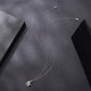 S925 Sterling Silver Heart Wing Moissanite Clavicle Necklace, MSN067