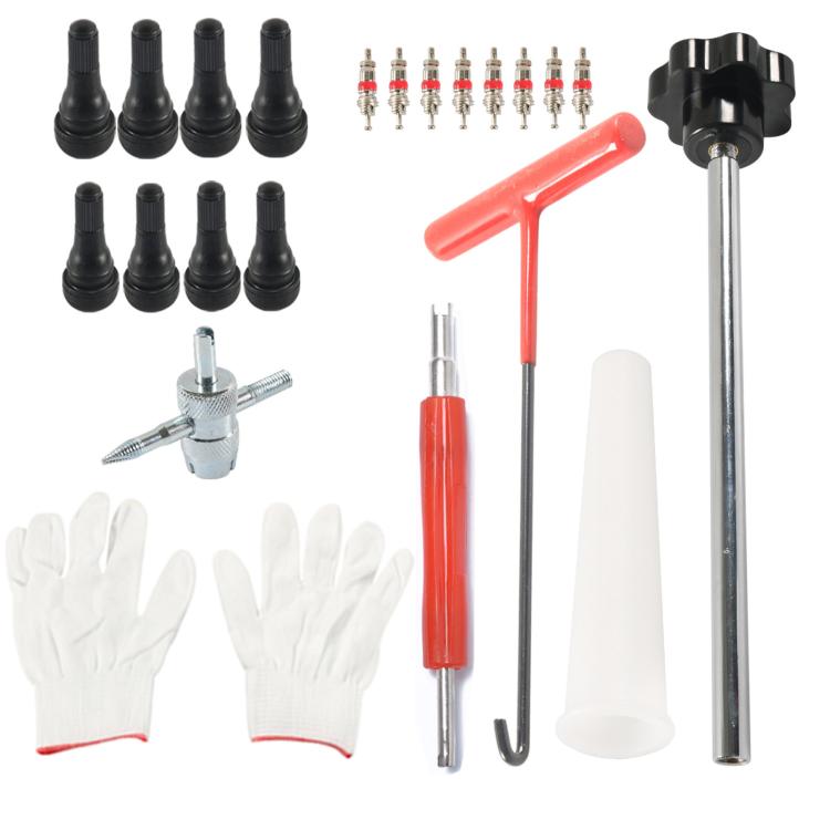 Valve Stem Installation Removal Tire Repair Tools, 22pcs / Set