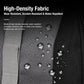 Black high-density fabric with water-repellent, scratch-resistant texture