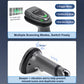 Handheld 2.4G Bluetooth 2D barcode scanner with trigger and scan mode indicators