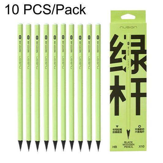 Deli 10 PCS/Pack Student Writing And Drawing Pencils Easy To Sharpen Sketch Pencils, HB, 2B