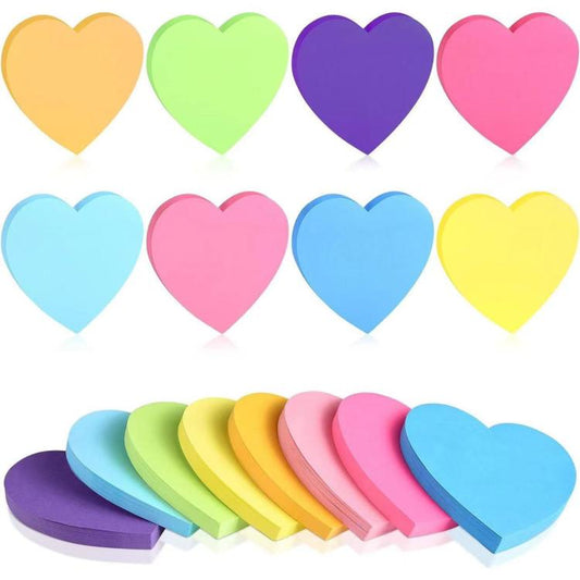 Shaped Sticky Notes Bulk Colorful Cute Self-Stick Memo Pads Bright Adhesive Notes, 8 PCS/Pack Heart, 6 PCS/Pack Heart, 8 PCS/Pack Star, 6 PCS/Pack Star, 8 PCS/Pack Speech Bubble, 6 PCS/Pack Speech Bubble, 6 PCS/Pack Round, 8 PCS/Pack Round             ...