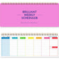 Undated Weekly Planner Pad Desktop Weekly Schedule Notebook with To-Do List 12 x 4.8 inch 60 Sheets