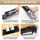 Slide-out closet pants rack no-drill adhesive installation steps for base mounting