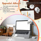 Music-themed sticky notes with treble clef and staff designs, placed on a laptop