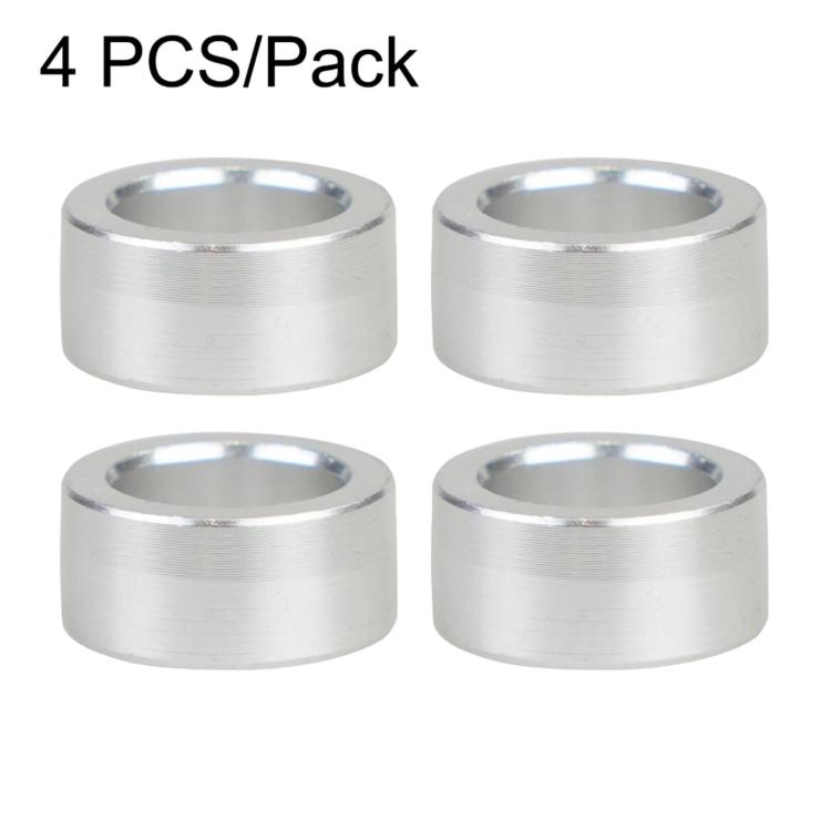 Steering shaft bushing set of 4 silver metal sleeves with open center