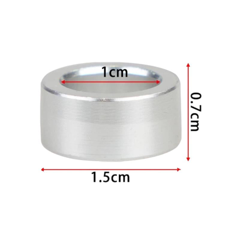 Steering shaft bushing sleeve, silver metal, 1.5cm outer diameter, 0.7cm height