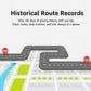 Vehicle GPS tracker route history map with start and end location pins