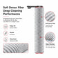 Replacement roller brush with dense grey fiber roller and red cap at one end.