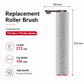 Replacement roller brush with red cap, 104 mm top width and 272 mm height.