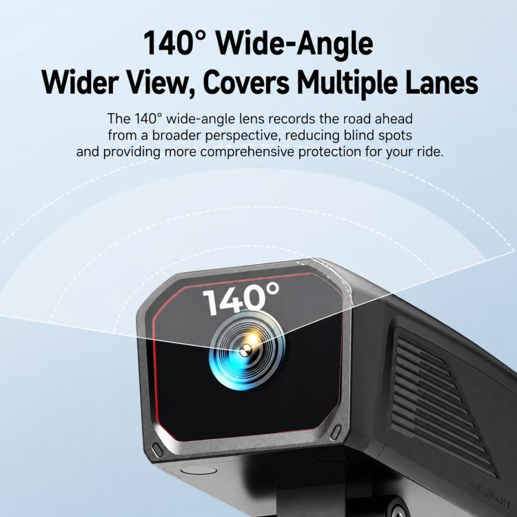 D8 Motorcycle Dash Cam IPX5 Waterproof Bicycle 2K Camera With WiFi App Control