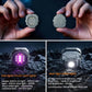 Mini Square Titanium Alloy EDC Flashlight Magnetic Type-C Rechargeable Portable Keychain