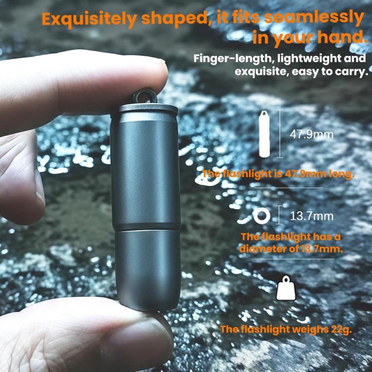 Mini Flashlight EDC Portable Titanium Alloy Keychain