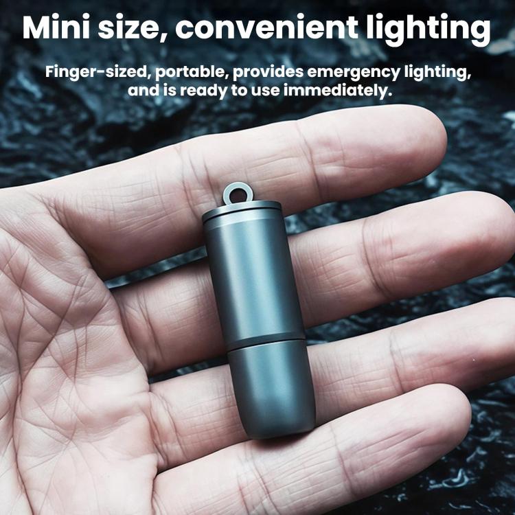 Mini Flashlight EDC Portable Titanium Alloy Keychain