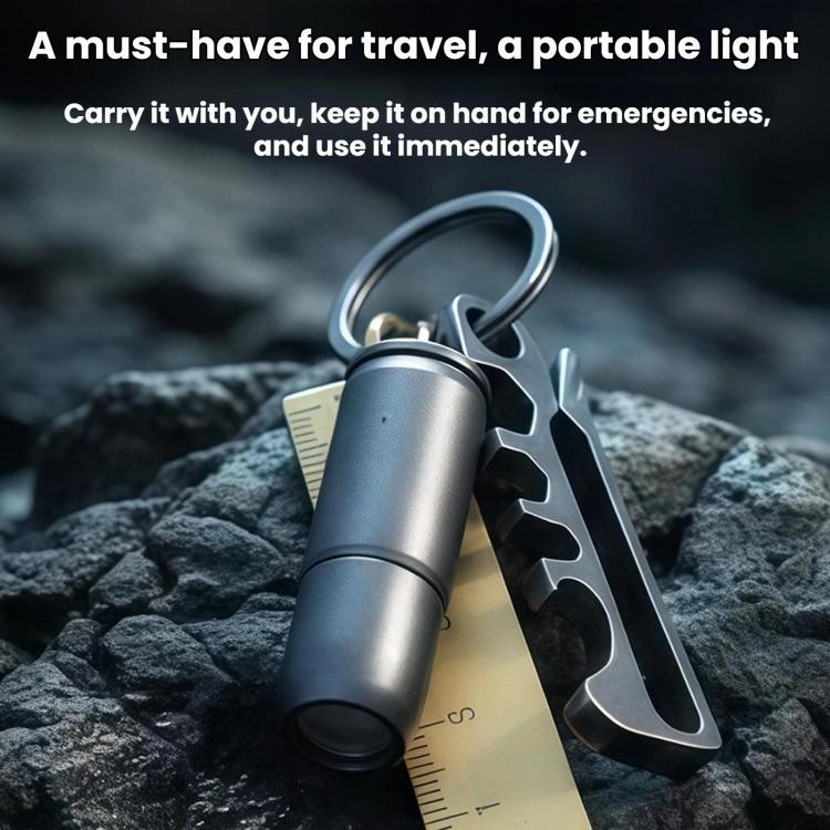 Mini Flashlight EDC Portable Titanium Alloy Keychain