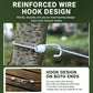 Clothesline rope with reinforced wire and hook end design