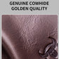 Brown textured leather with embossed aircraft emblem
