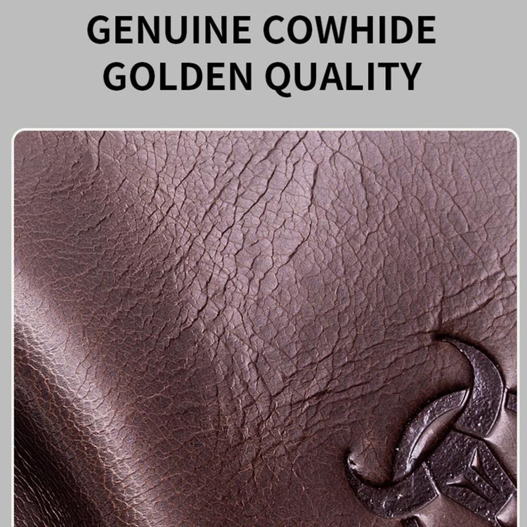 Brown textured leather with embossed aircraft emblem