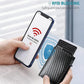 Carbon fiber slim wallet with card slots and side clasp/clip