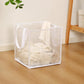 Collapsible Mesh Laundry Hamper Portable Clothes Storage Basket With Handles, Single Layer Black, Single Layer White, Single Layer Gray, Double Layer Black, Double Layer White