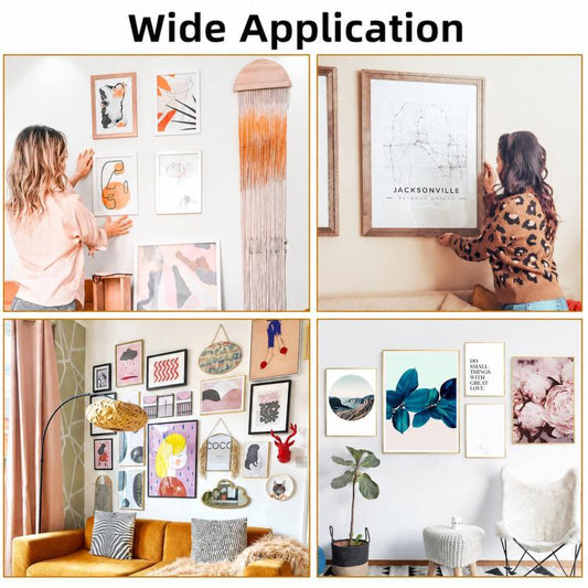372 PCS/Box Picture Hanging Kit Heavy Duty Picture Hangers Hardware with Nails Steel Wire, 372 PCS/Box