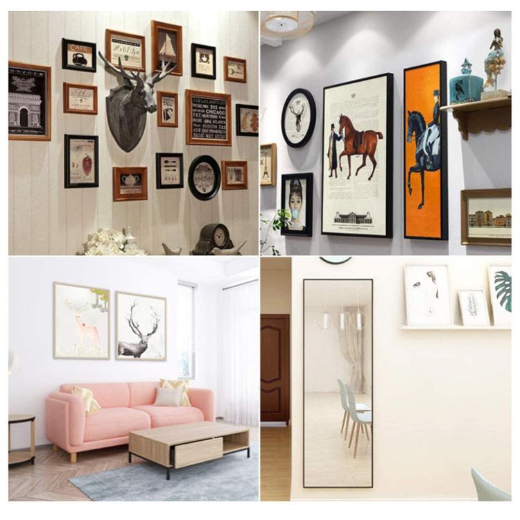 60 in 1 Metal Photo Frame Hook Set Picture Hanging Accessories, 60 in 1