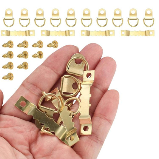 276 in 1 Picture Frame Decorative Hook Kit Sawtooth Hooks & D-Ring Hooks With Screws, 276 in 1