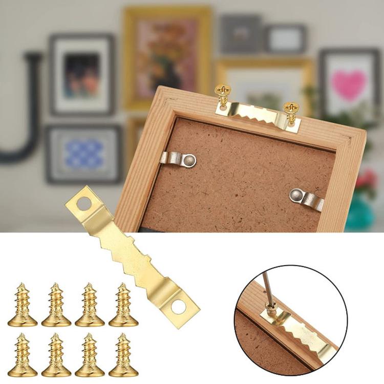 276 in 1 Picture Frame Decorative Hook Kit Sawtooth Hooks & D-Ring Hooks With Screws, 276 in 1