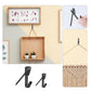 Picture Frame & Key Hanging Hook Set With Nails, Black