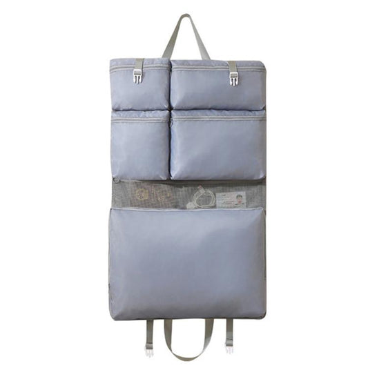 Hanfeizi Hanging Travel Packing Organizer Clothes Foldable Suitcase Storage Bag, 6 Compartment Gray, 6 Compartment Beige, 6 Compartment Pink, 6 Compartment Blue, 8 Compartment Beige, 8 Compartment Pink, 8 Compartment Blue, 8 Compartment Gray