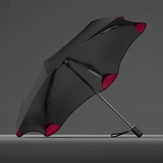 OLYCAT Three-Fold Black Coating Sun Umbrella Manual Sunny And Rain Dual-Purpose Umbrella