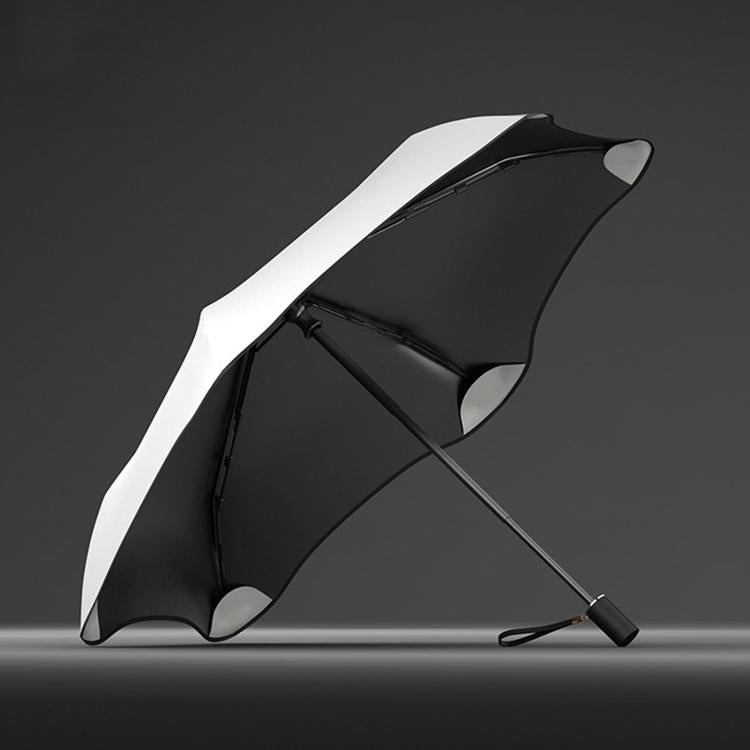 OLYCAT Three-Fold Black Coating Sun Umbrella Manual Sunny And Rain Dual-Purpose Umbrella