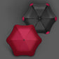 OLYCAT Three-Fold Black Coating Sun Umbrella Manual Sunny And Rain Dual-Purpose Umbrella