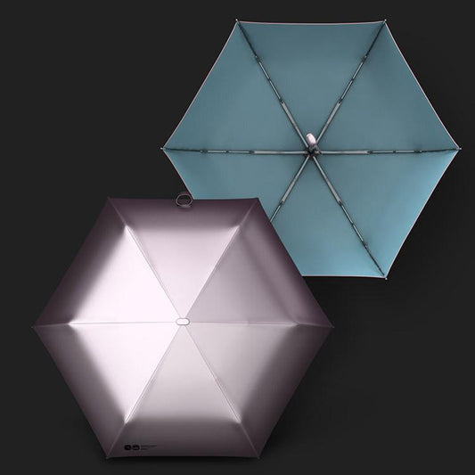 OLYCAT Auto Three-Fold Sunny Rain Umbrella Portable Sun Protection Parasol