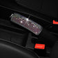 Rhinestone car handbrake cover with multicolor iridescent crystals over parking lever