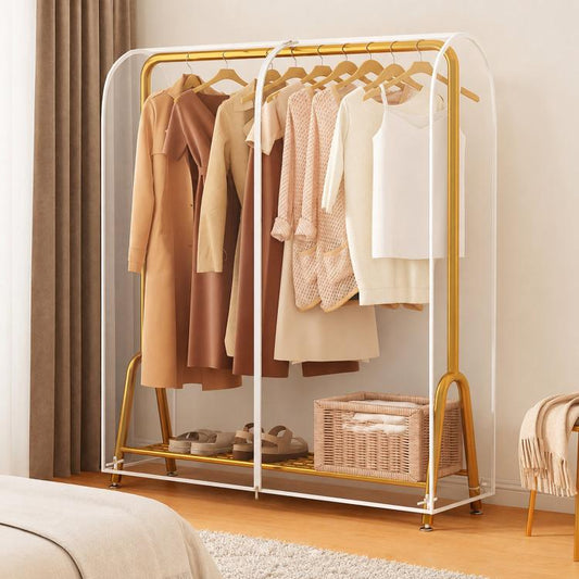 Clear Garment Rack Cover Waterproof Clothes Dust Protector Hanging Clothes Zipper Closure, 60x50x150cm Transparent, 90x50x150cm Transparent, 100x50x150cm Transparent, 110x50x150cm Transparent, 120x50x150cm Transparent, 130x50x150cm Transparent         ...