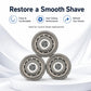 SH90 replacement foil cutter blades, three circular cutting heads