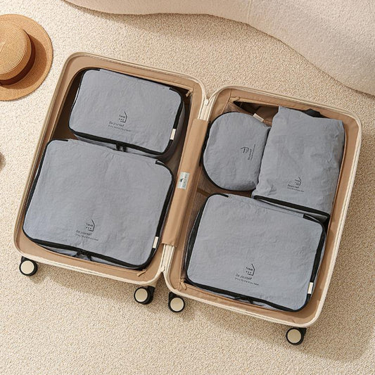 5 Piece Travel Packing Cubes Set Lightweight Water-Resistant Luggage Organizer Bags for 26 Inch Suitcases