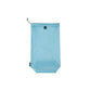 Waterproof drawstring shoe storage pouch in sky blue, with top grommet and loop