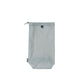 Waterproof drawstring shoe storage pouch in grey, with drawstring cords and grommet