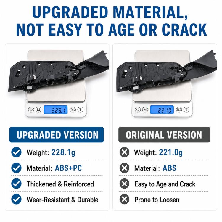 Black car seat side trim cover bracket cover, reinforced ABS and PC