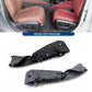 Car seat side trim cover bracket covers set: black and gray