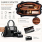 3pcs /Set Crocodile-Patterned Tote Shoulder Bag