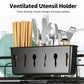Expandable Dish Drying Rack With Drainboard Countertop Dish Strainer Rack With Cutlery Holder