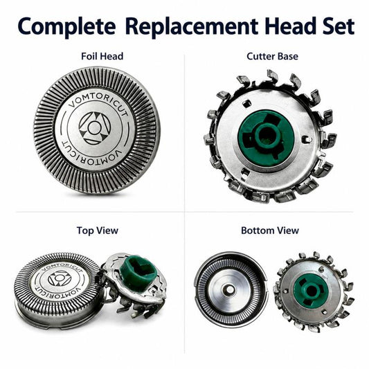 HQ64 Dual Track Replacement Shaver Head For Philips Norelco HQ8 / HQ7310 / HQ5710 / HQ6070, Dual-blade